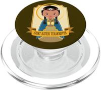 San Kateri Tekakwitha Lirio de los Mohawks Católico San Lindo PopSockets PopGrip para MagSafe