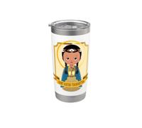 San Kateri Tekakwitha Lirio de los Mohawks Católico San Lindo Vaso térmico de acero inoxidable de doble pared