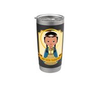San Kateri Tekakwitha Lirio de los Mohawks Católico San Lindo Vaso térmico de acero inoxidable de doble pared