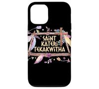 San Kateri Tekakwitha Lirio de los Mohawks Santo Católico Carcasa para iPhone 12/12 Pro