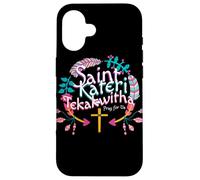 San Kateri Tekakwitha Lirio de los Mohawks Santo Católico Carcasa para iPhone 16