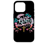 San Kateri Tekakwitha Lirio de los Mohawks Santo Católico Carcasa para iPhone 16 Pro