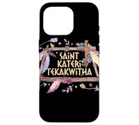 San Kateri Tekakwitha Lirio de los Mohawks Santo Católico Carcasa para iPhone 16 Pro