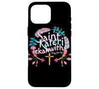 San Kateri Tekakwitha Lirio de los Mohawks Santo Católico Carcasa para iPhone 16 Pro MAX