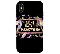 San Kateri Tekakwitha Lirio de los Mohawks Santo Católico Carcasa para iPhone X/XS