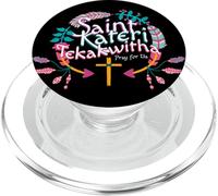 San Kateri Tekakwitha Lirio de los Mohawks Santo Católico PopSockets PopGrip para MagSafe