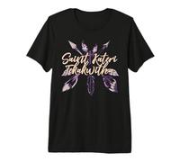 San Kateri Tekakwitha San Católico Lirio de los Mohawks Camiseta Premium