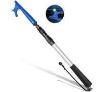 SAN LIKE Gancho para Barco Telescópico, Medio Marinero Accesorios para Barcos, Palo Poste de Aluminio Boat Hook con Cuentas Luminosas, Barra de Empuje Flotante 1.4M