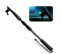 SAN LIKE Gancho Telescópico Bicheros para Barcos de Atraque, Medio Marinero Accesorios para Barcos, Accesorios náuticos para atraque, Palo Poste de Aluminio Boat Hook con Cuentas Luminosas, 1,4M Gris