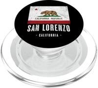 San Lorenzo California | Cali City, CA USA Ciudad Bandera - PopSockets PopGrip para MagSafe