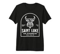 San Lucas Evangelista Símbolo Patrono Católico Santo Toro Camiseta Premium