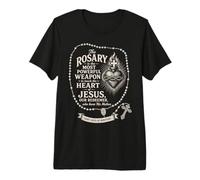 San Luis de Montfort Rosario Sagrado Corazón Santo Católico Camiseta Premium