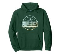 San Luis Obispo - Retro San Luis Obispo California Surf Sudadera con Capucha