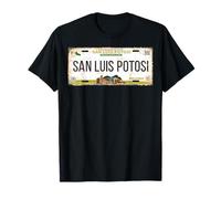 San Luis Potosí Mexico License Plate Travel Vacation Beach Camiseta