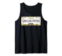 San Luis Potosí Mexico License Plate Travel Vacation Beach Camiseta sin Mangas