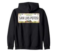 San Luis Potosí Mexico License Plate Travel Vacation Beach Sudadera con Capucha