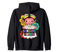 San Luis Potosí Muñeca Lelé, Handmade Mexicans Rag Doll Sudadera con Capucha