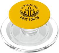 San Marcelino Reza por Nosotros Cruz Oración Iglesia Católica PopSockets PopGrip para MagSafe