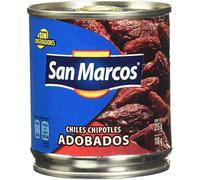 SAN MARCOS - CHILES CHIPOTLES ADOBADOS. PACK 12 X 800/440GR.