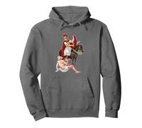 San Martín de Tours Sudadera con Capucha, Unisex para Adultos, Asfalto, XL