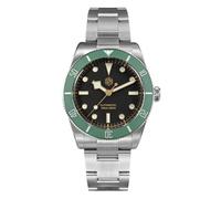 San Martin NH35 - Reloj automático de buceo para hombre, resistente al agua hasta 200 m, pulsera de acero inoxidable, bisel verde, V 1, Buzo