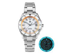 San Martin NH35 - Reloj de buceo con esfera esmaltada, mecanismo automático, acero inoxidable, V 2