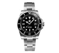 San Martin SN0017G-D - Reloj de pulsera para hombre, 40 mm, 20 bares, PT5000, mecánico, automático, de lujo, resistente al agua, Negro / ST2130