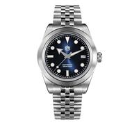 SAN Martin SN0053 - Reloj automático NH35 de 39 mm, Azul Sunray, Vestido