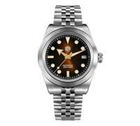 SAN Martin SN0053 - Reloj automático NH35 de 39 mm, Marrón Sunray, Vestido
