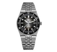 San Martin SN0148G - Reloj de pulsera luminoso con movimiento automático 9015 de 40 mm, 20 bares, impermeable, cristal de zafiro BGW-X1, SN0148GB - Pulsera integrada negra