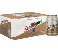 San Miguel 0,0 Tostada, Cerveza Sin Alcohol, Pack 12 Latas x 33cl