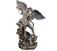San Miguel, arcángel, ángel de la guarda, patrón de policías y orfebres, 73 cm