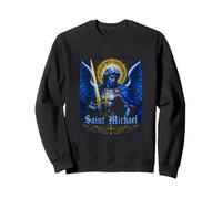 San Miguel Arcángel Azul Gótico Icono Sudadera