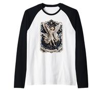 San Miguel Arcángel Barroco Ángel Icono Obra De Arte Camiseta Manga Raglan