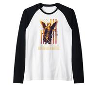 San Miguel Arcángel Católico Camiseta Manga Raglan
