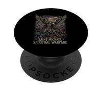 San Miguel Arcángel Católico PopSockets PopGrip Adhesivo