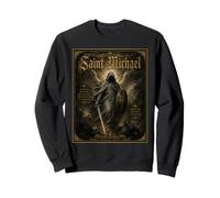 San Miguel Arcángel Defendernos Oración Icono Arte Fe Sudadera