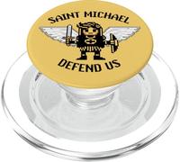 San Miguel Arcángel Defiéndete Pixel Catholic St PopSockets PopGrip para MagSafe