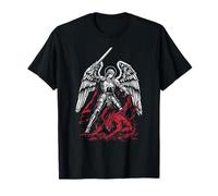 San Miguel Arcángel derrota a Satanás Católico Camiseta