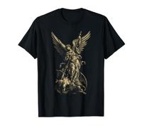 San Miguel Arcángel Derrotando a Satanás Cristiano Camiseta