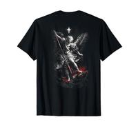 San Miguel Arcángel Derrotando a Satanás Cristiano Camiseta