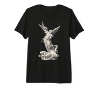 San Miguel Arcángel Derrotando a Satanás Cristiano Camiseta Premium