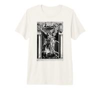 San Miguel Arcángel Derrotando a Satanás Cristiano Camiseta Premium