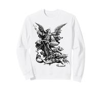 San Miguel Arcángel Derrotando a Satanás Cristiano Sudadera