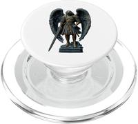 San Miguel Arcángel en Plena Armadura con Espada PopSockets PopGrip para MagSafe