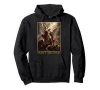 San Miguel Arcángel Espada Y Escudo Icono Arte Fe Sudadera con Capucha