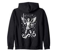 San Miguel Arcángel nos defiende en la batalla católica St Sudadera con Capucha