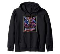 San Miguel Arcángel Retro Airbrushed Estilo Icono Arte Sudadera con Capucha