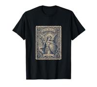 San Miguel Arcángel Vintage Sello Grabado Camiseta