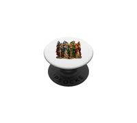 San Miguel con Gabriel Rafael Uriel 4 Arcángeles Icono Arte PopSockets PopGrip Adhesivo